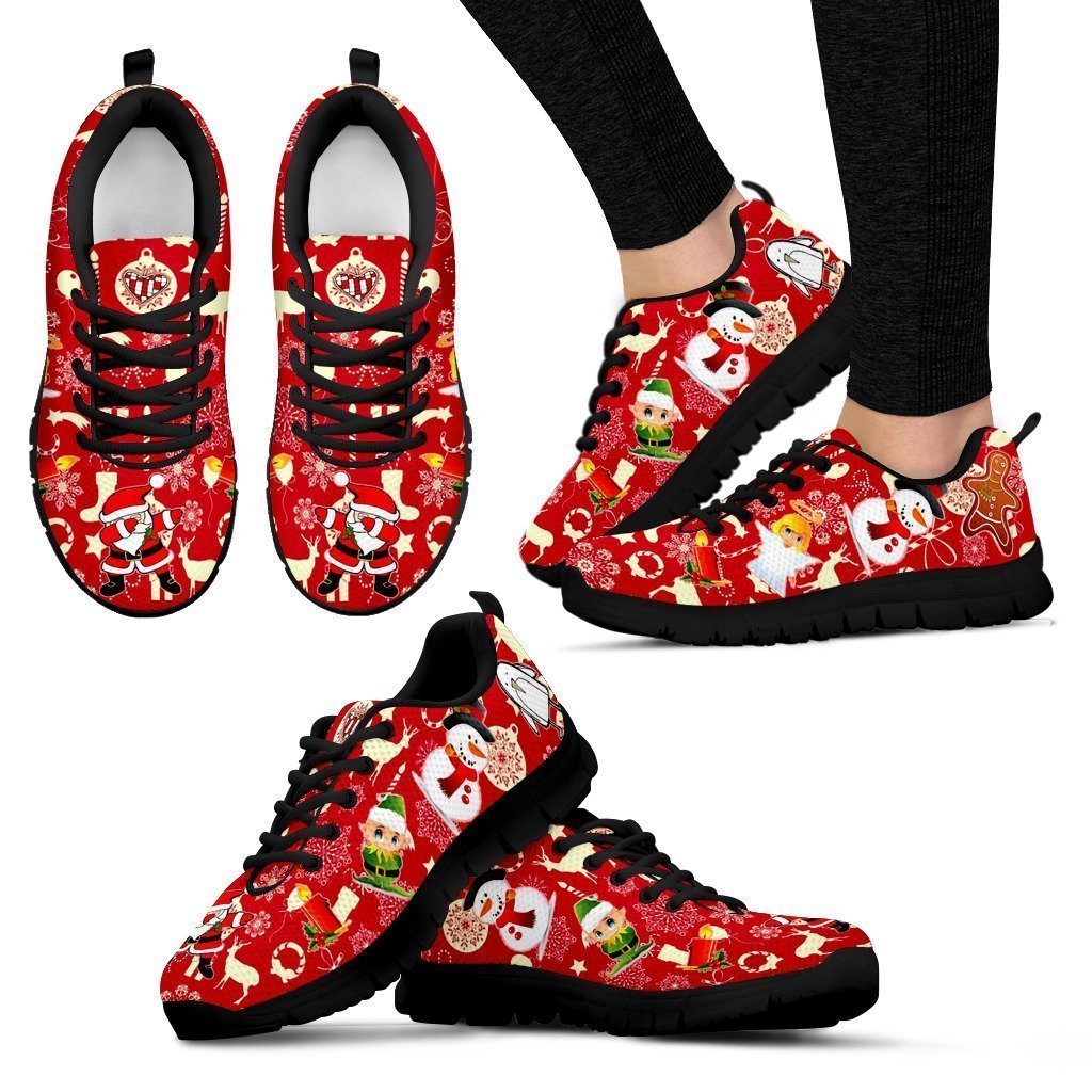Dubbing Santa Sneakers Women's Sneakers-6teenth World™-Women's Sneakers-US5 (EU35)-Vibe Cosy™