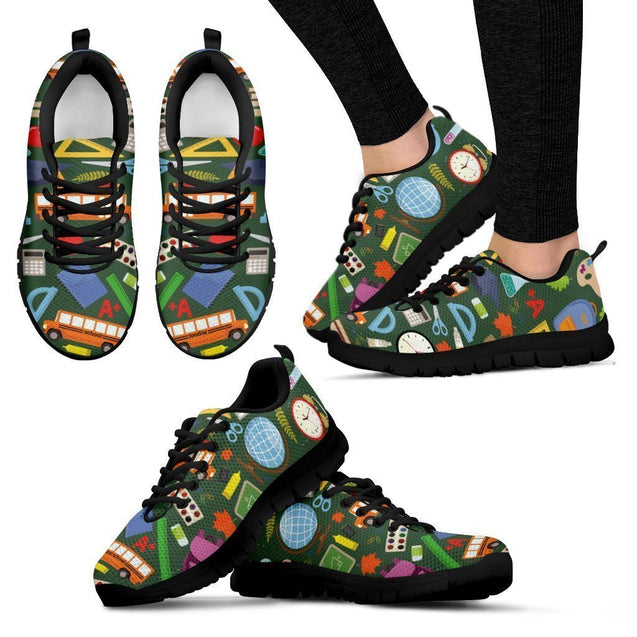 Teacher Pattern Women's Sneakers-6teenth World™-Women's Sneakers-US5 (EU35)-Vibe Cosy™