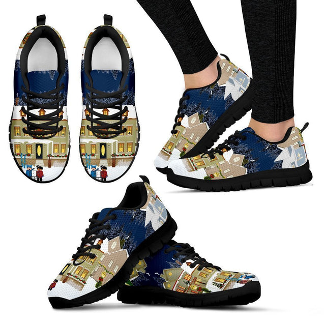 Black Christmas Women's Sneakers-6teenth World™-Women's Sneakers-US5 (EU35)-Vibe Cosy™