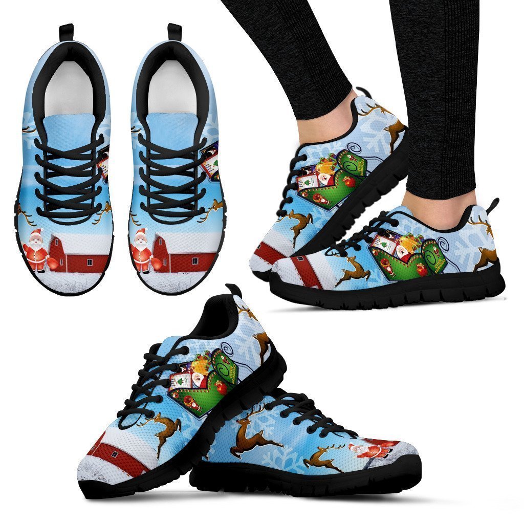 Christmas & Rudolf Women's Sneakers-6teenth World™-Women's Sneakers-US5 (EU35)-Vibe Cosy™