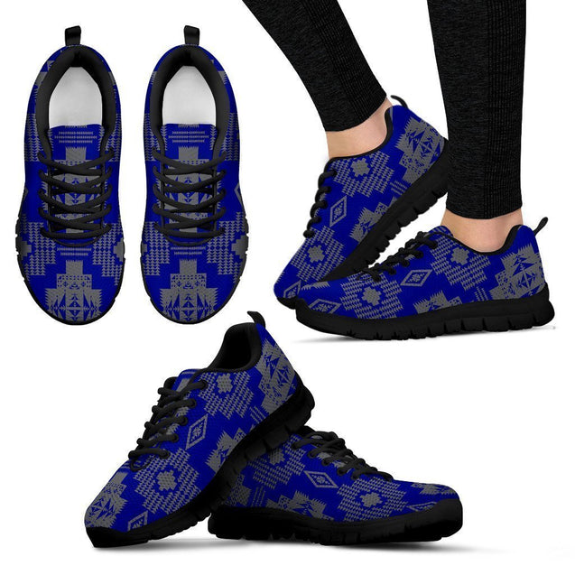 Seven Tribes Blue with Gray Sopo Women's Sneakers-6teenth World™-Women's Sneakers-US5 (EU35)-Vibe Cosy™