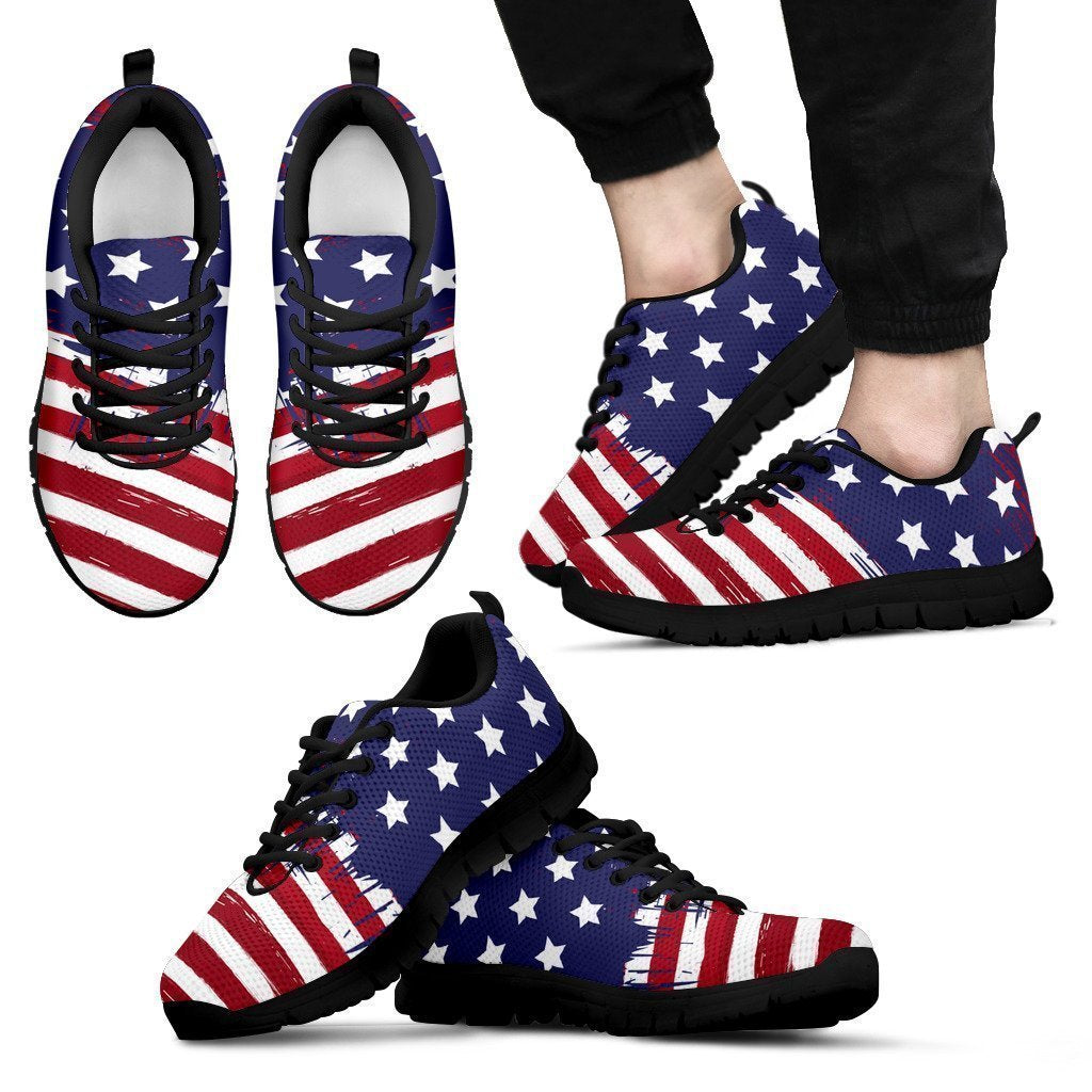 USA COLLECTION - Men's Sneakers blk-6teenth World™-Men's Sneakers-US5 (EU38)-Vibe Cosy™