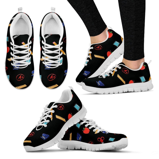 Teacher Women's Sneakers (White)-6teenth World™-Women's Sneakers-US5 (EU35)-Vibe Cosy™