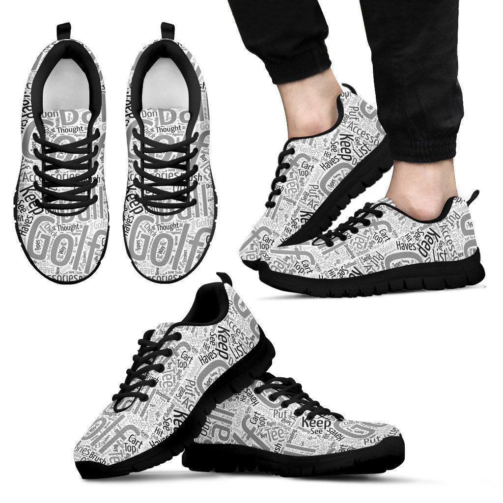 GOLF TEXT men's Sneakers-6teenth World™-Men's Sneakers-US5 (EU38)-Vibe Cosy™