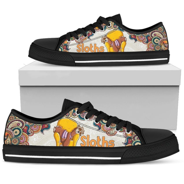 Sloth Women's Low Top Shoe-6teenth World™-Women's Low Top Shoe-US5.5 (EU36)-Vibe Cosy™