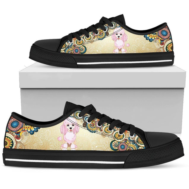 poodle Women's Low Top Shoe-6teenth World™-Women's Low Top Shoe-US5.5 (EU36)-Vibe Cosy™