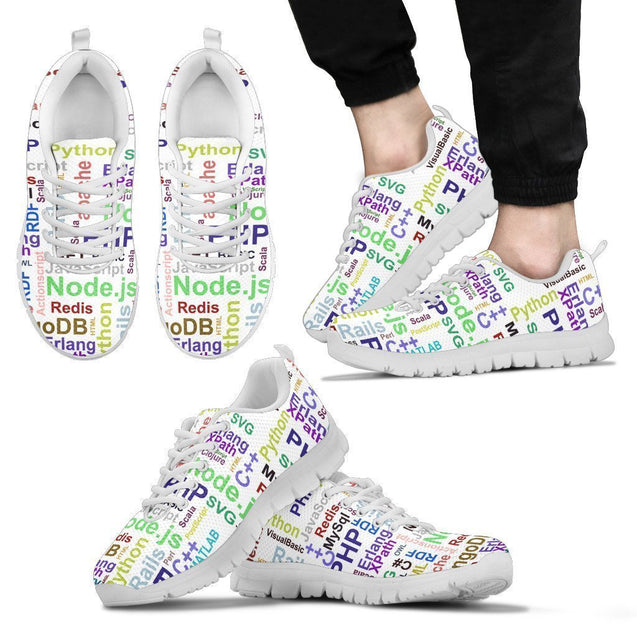 programming language men's Sneakers-6teenth World™-Men's Sneakers-US5 (EU38)-Vibe Cosy™