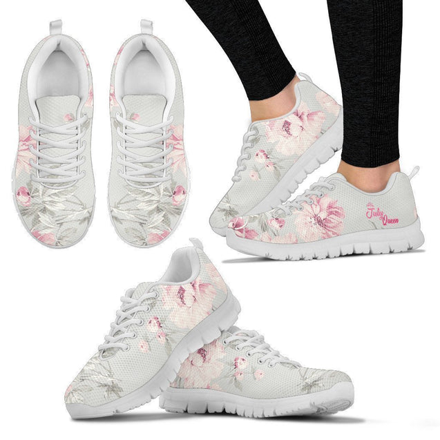 JULY QUEEN FLORAL SNEAKER-Ocean Gadget™-Women's Sneakers -White Sole-US5 (EU35)-Vibe Cosy™