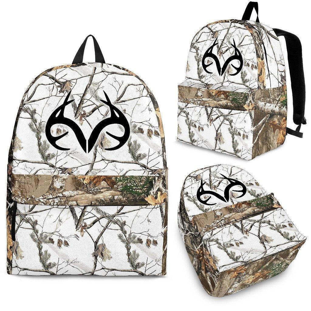 Backpack - Reel Tree Snow Camo-HP Arts-Backpack - Black - Backpack - Reel Tree Snow Camo-Adult (Ages 13+)-Vibe Cosy™