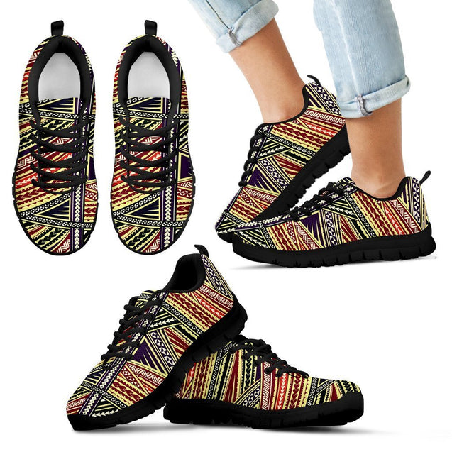 Poly Tribal Sneakers 14 - AH - J9-SNEAKERS-Alohawaii-Kid's Sneakers-11 CHILD (EU28)-Black-Vibe Cosy™