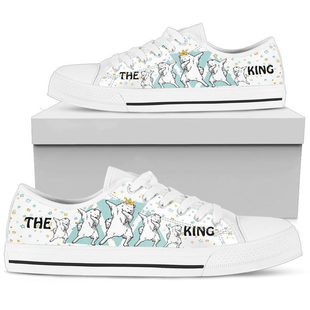Samoyed Women's Low Top Shoe-6teenth World™-Women's Low Top Shoe-US5.5 (EU36)-Vibe Cosy™