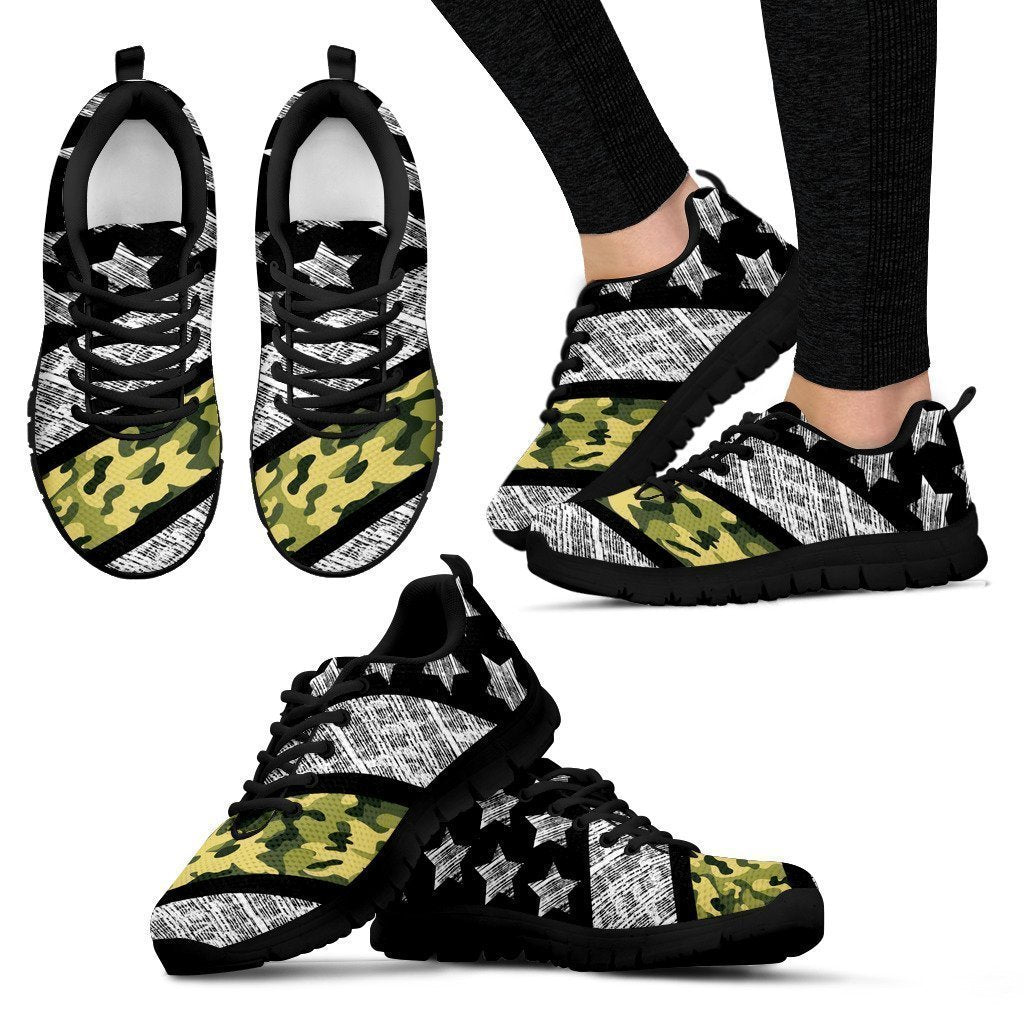 Thin Army Line (Black) Women's Sneakers-6teenth World™-Women's Sneakers-US5 (EU35)-Vibe Cosy™