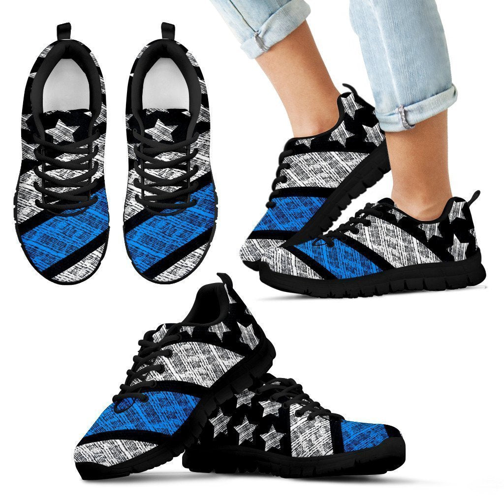 Blue Lives Matter Kid's Sneakers-6teenth World™-Kid's Sneakers-11 CHILD (EU28)-Vibe Cosy™