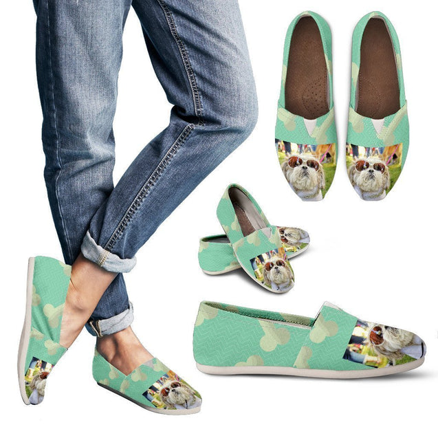 Chilling Dog / Bones teal Women's Casual Shoes-6teenth World™-Women's Casual Shoes-US6 (EU36)-Vibe Cosy™