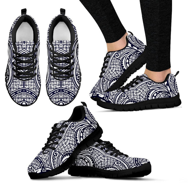 Poly Tribal Sneakers 01 - AH - J9-SNEAKERS-Alohawaii-Women's Sneakers-US5 (EU35)-Black-Vibe Cosy™