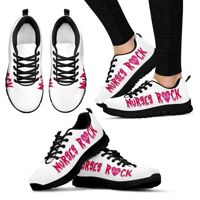 Nurse Shoes-6teenth Outlet-Women's Sneakers - Black - Nurse Shoes-US5 (EU35)-Vibe Cosy™