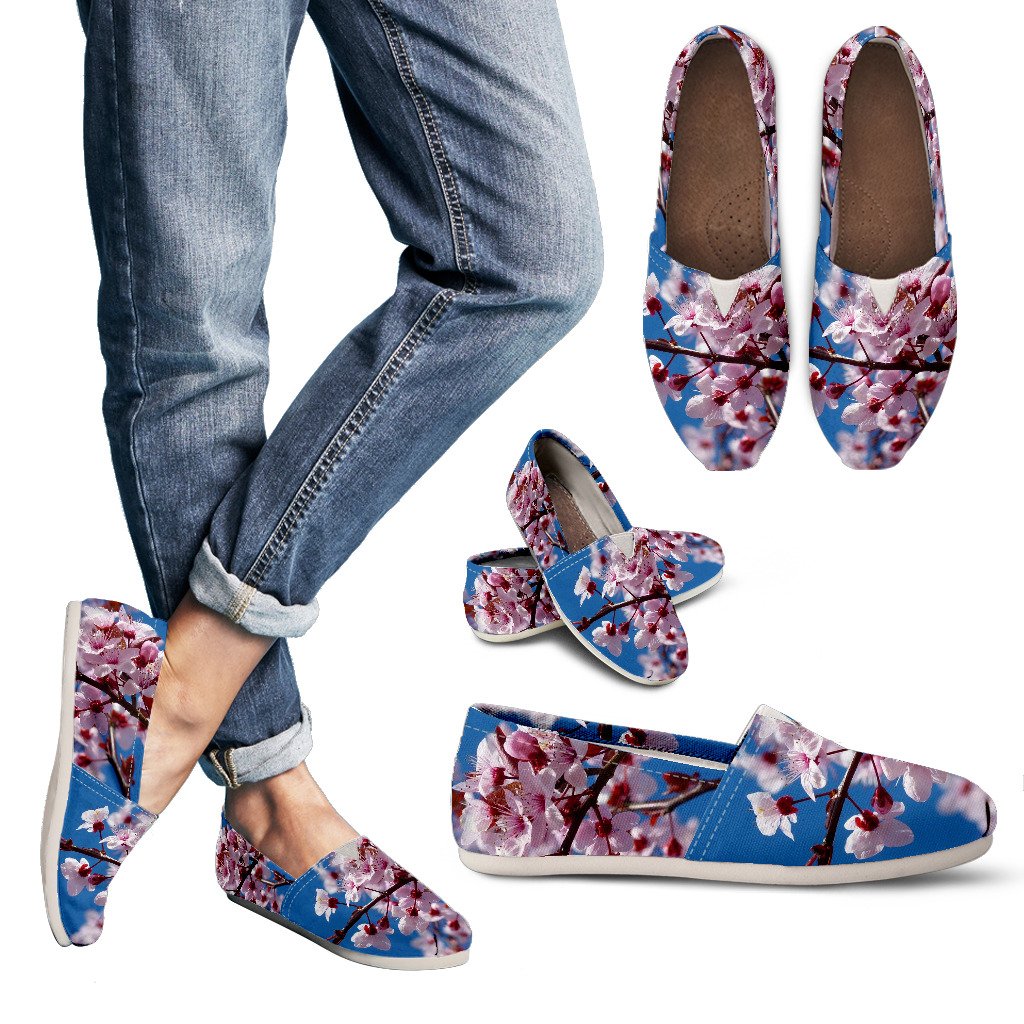 Women's Casual Cherry Blossoms-Amaze Style™-Women's Casual Shoes - Women's Casual Cherry Blossoms-US6 (EU36)-Vibe Cosy™