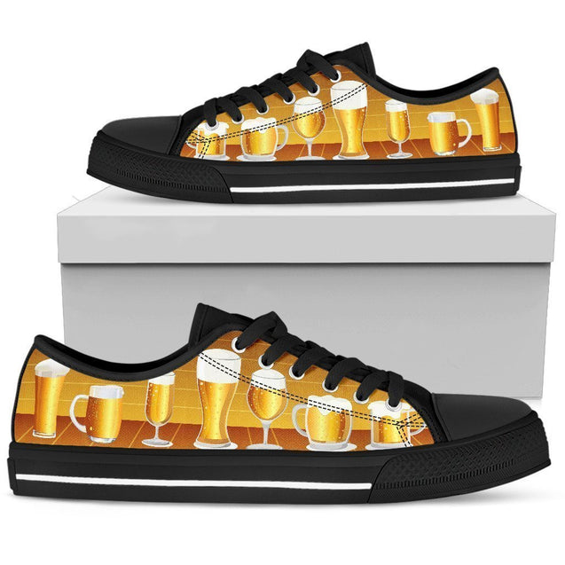 Beer Women's Low Top Shoe-6teenth World™-Women's Low Top Shoe-US5.5 (EU36)-Vibe Cosy™