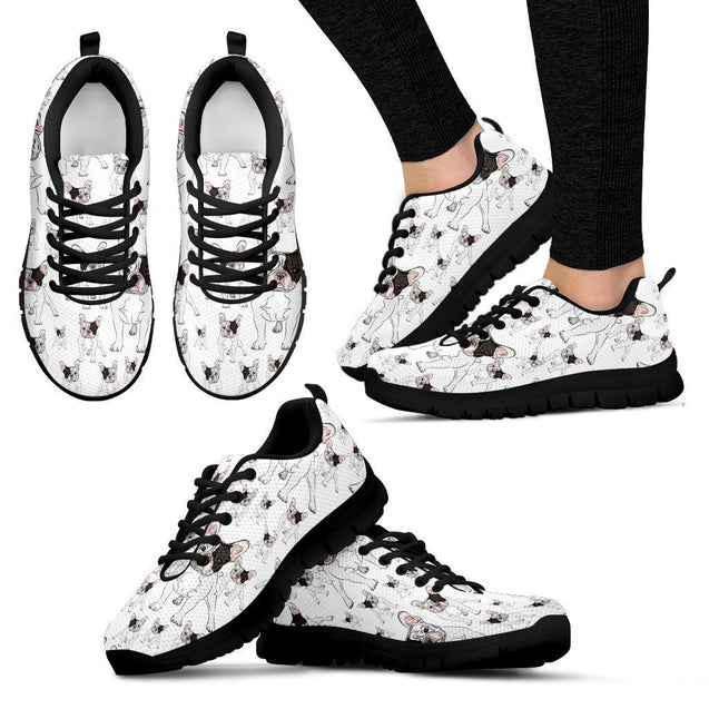 Manny The Frenchie Women's Sneakers-6teenth World™-Women's Sneakers-US5 (EU35)-Vibe Cosy™