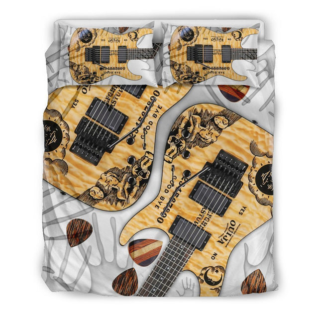 Paranormal Guitar Therapy Bedding Set Supreme for Lovers of Music & Guitars-6teenth World™-Bedding Set-US Twin-Vibe Cosy™
