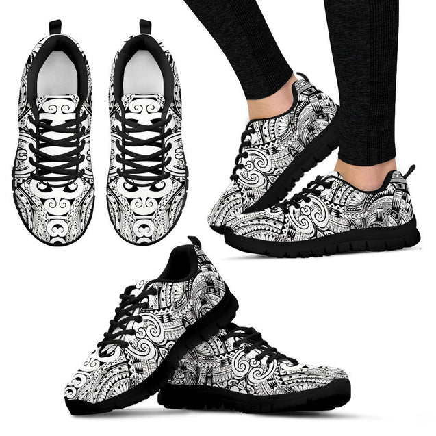 Poly Tribal Sneakers 20 - AH - J9-SNEAKERS-Alohawaii-Women's Sneakers-US5 (EU35)-Black-Vibe Cosy™