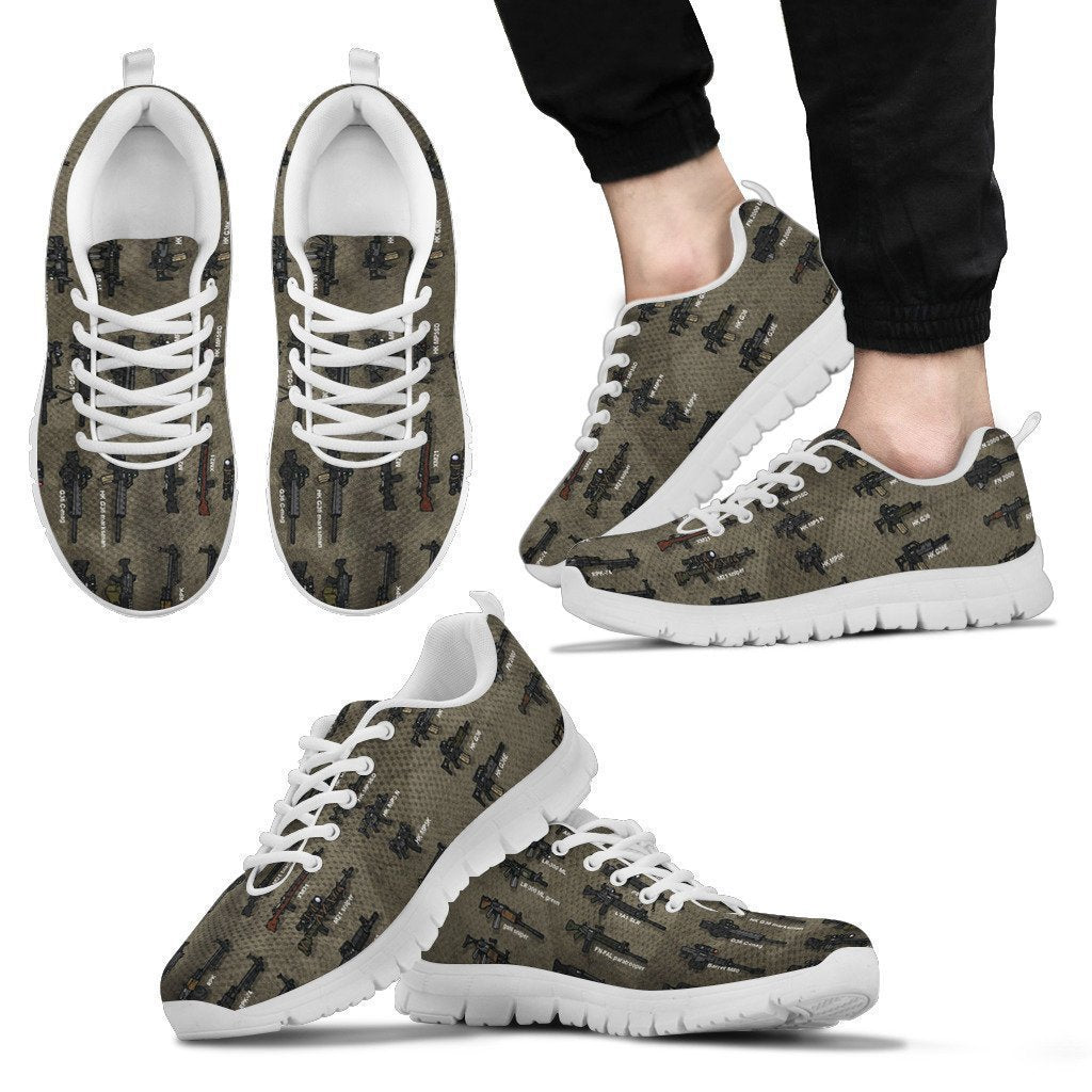 Gun Shoes-Shoes-6teenth Outlet-Men's Sneakers - White - Gun-US5 (EU38)-Vibe Cosy™