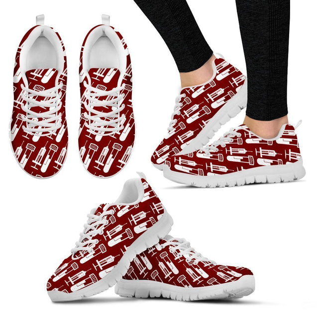 Phlebotomist Women's Sneakers Style 1 (White)-6teenth World™-Women's Sneakers-US5 (EU35)-Vibe Cosy™