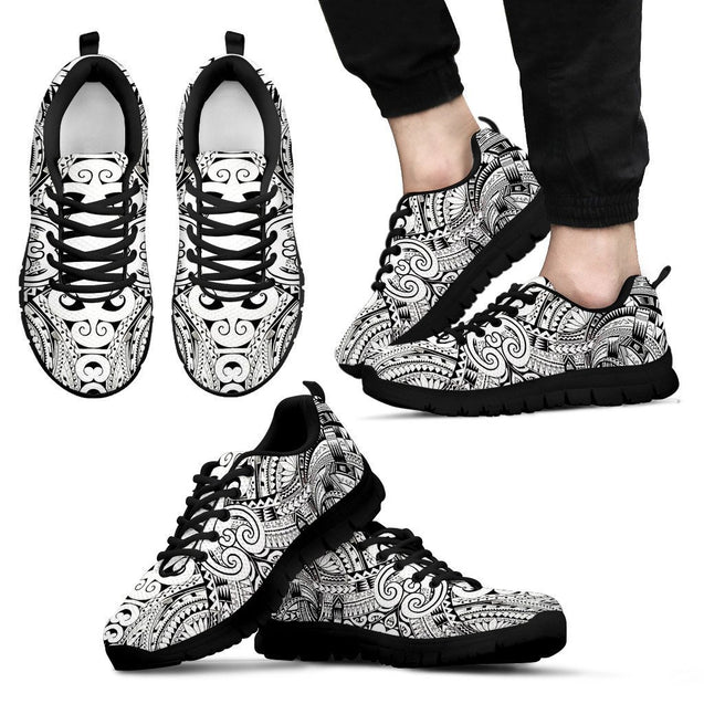 Poly Tribal Sneakers 20 - AH - J9-SNEAKERS-Alohawaii-Men's Sneakers-US5 (EU38)-Black-Vibe Cosy™