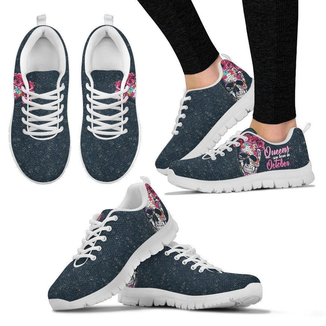SKULL QUEEN SNEAKER (OCTOBER)-Ocean Gadget™-Women's Sneakers - White Sole-US5 (EU35)-Vibe Cosy™