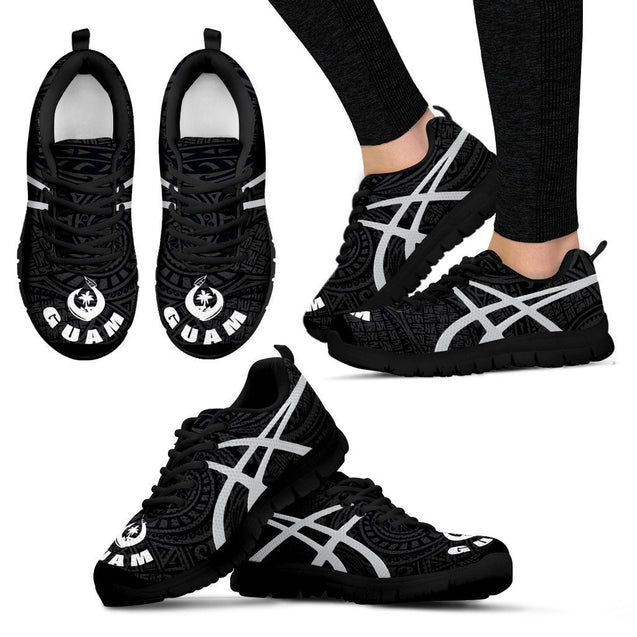 Guam Sneakers - New Style - BN09-SNEAKERS-polynesianprint-Women-US5 (EU35)-Black-Vibe Cosy™