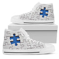 Autism Shoes-Shoes-6teenth Outlet-Womens High Top - White - Autism Shoes-US5.5 (EU36)-Vibe Cosy™