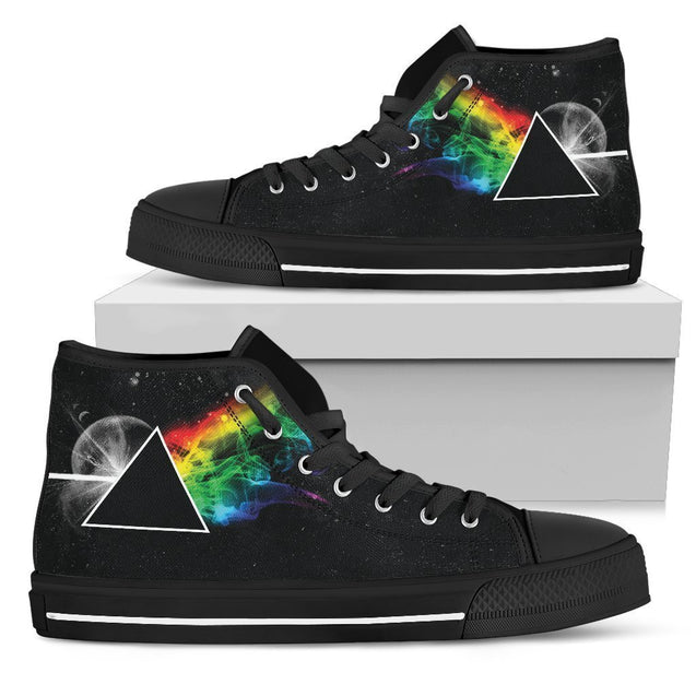Rainbow Shoes-Shoes-6teenth Outlet-Womens High Top - Black - Rainbow Shoes-US5.5 (EU36)-Vibe Cosy™
