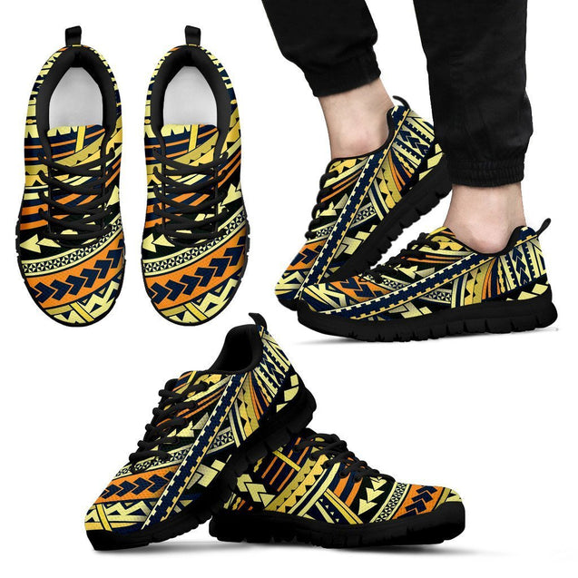 Poly Tribal Sneakers 15 - AH - J9-SNEAKERS-Alohawaii-Men's Sneakers-US5 (EU38)-Black-Vibe Cosy™