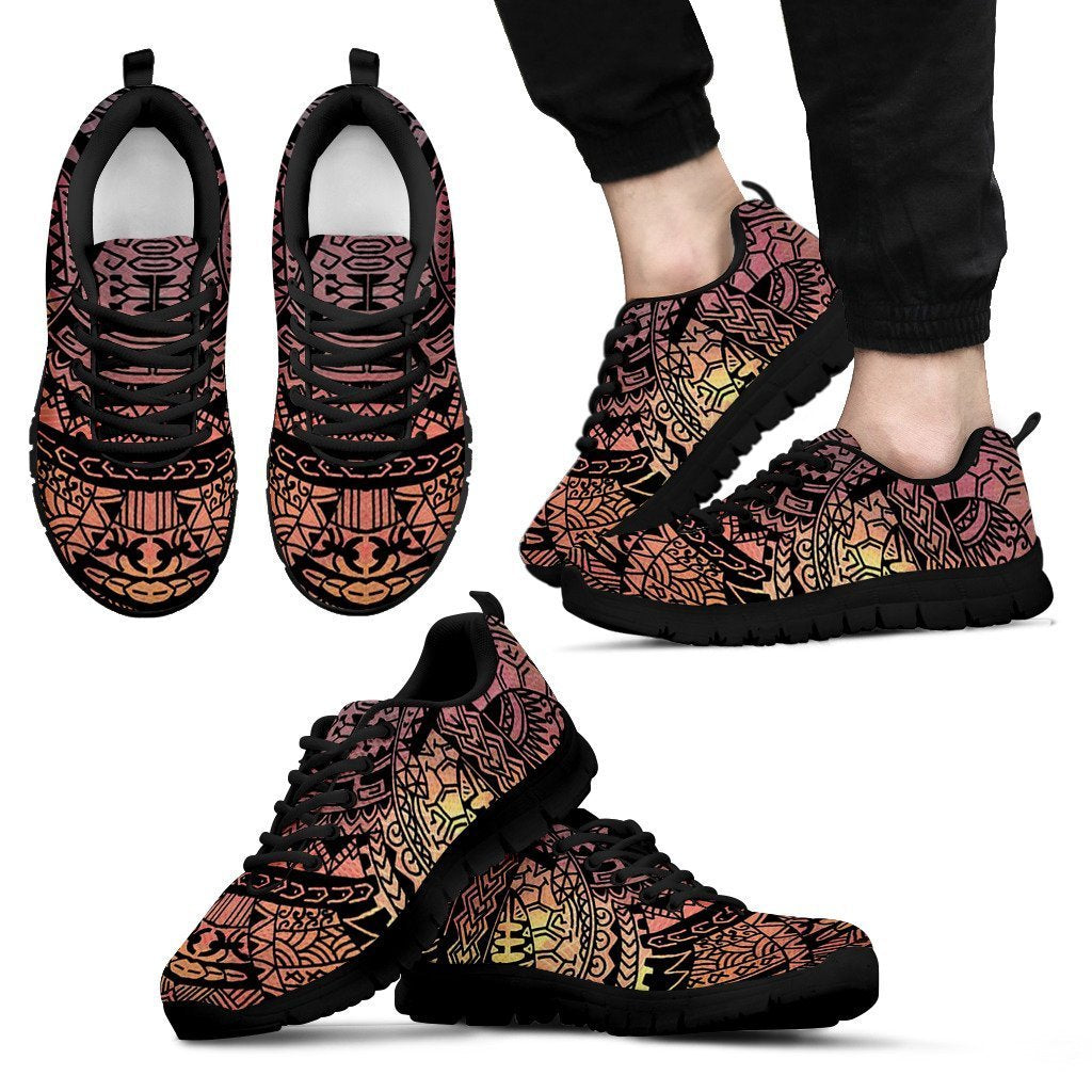 Poly Tribal Sneakers 07 - AH - J9-SNEAKERS-Alohawaii-Men's Sneakers-US5 (EU38)-Black-Vibe Cosy™