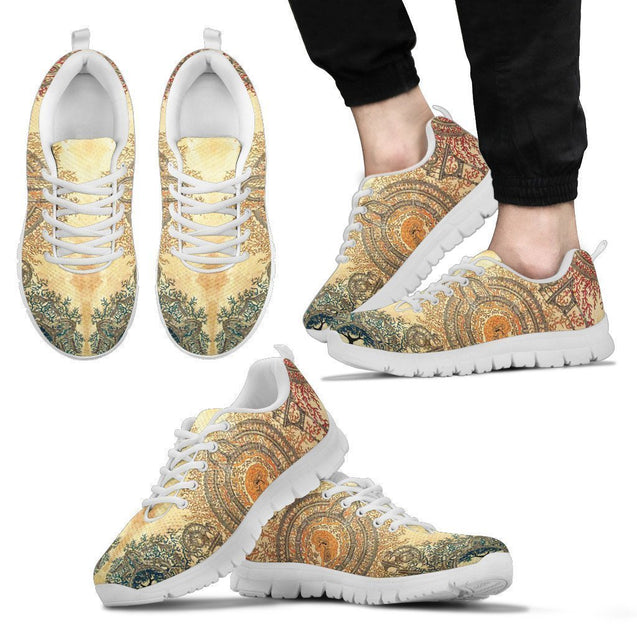 Mandala-shoes-6teenth Outlet-Men's Sneakers - White - Mandala-US5 (EU38)-Vibe Cosy™