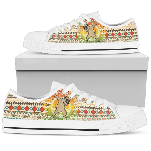 Bullmastiff Women's Low Top Shoe-6teenth World™-Women's Low Top Shoe-US5.5 (EU36)-Vibe Cosy™