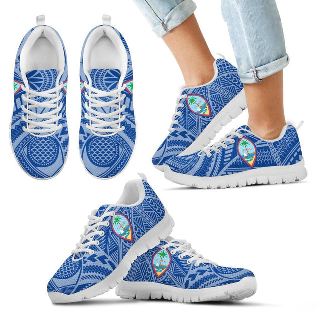 Guam Polynesian Sneakers - NN9-SNEAKERS-Polynesian Print-Kid-11 CHILD (EU28)-White-Vibe Cosy™