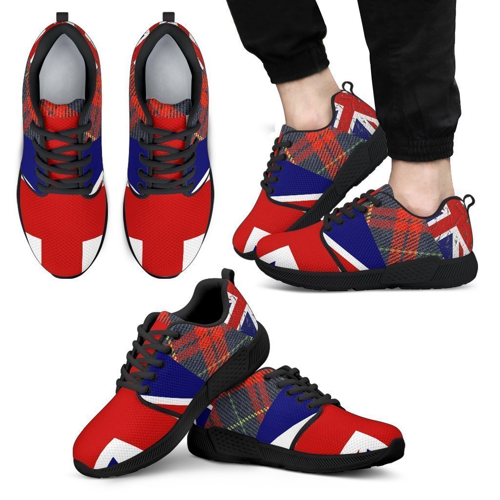 U.K. Men's Athletic Sneakers Plaid-6teenth World™-Men's Athletic Sneakers-US5 (EU38)-Vibe Cosy™