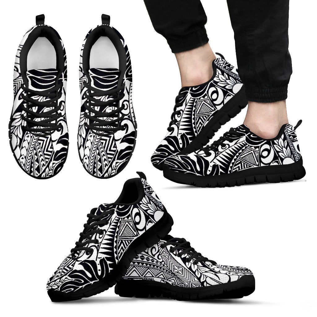 Poly Tribal Sneakers 36 - AH - J9-SNEAKERS-Alohawaii-Men's Sneakers-US5 (EU38)-Black-Vibe Cosy™