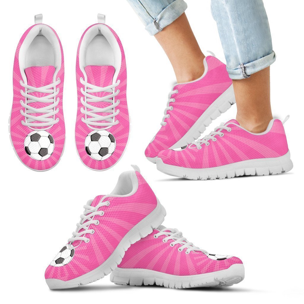 Pink Football Sneakers for Girls-6teenth World™-Kid's Sneakers-11 CHILD (EU28)-Vibe Cosy™