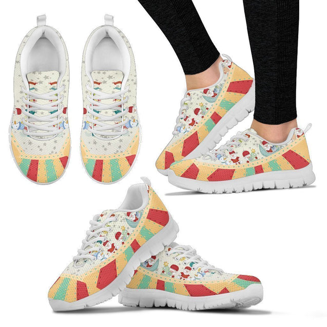 Retro Christmas Santa Women's Sneakers-6teenth World™-Women's Sneakers-US5 (EU35)-Vibe Cosy™