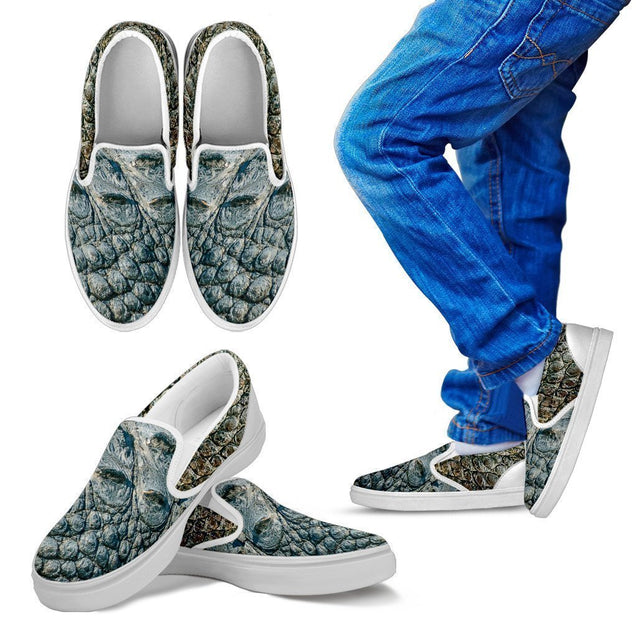 Kid's Gator Kid's Slip Ons-6teenth World™-Kid's Slip Ons-11 CHILD (EU28)-Vibe Cosy™