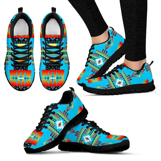 Seven Tribes Turquoise Women's Sneakers-6teenth World™-Women's Sneakers-US5 (EU35)-Vibe Cosy™