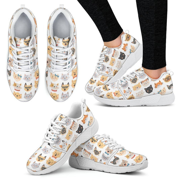 Cats Women's Athletic Sneakers-6teenth World™-Women's Athletic Sneakers-US5 (EU35)-Vibe Cosy™