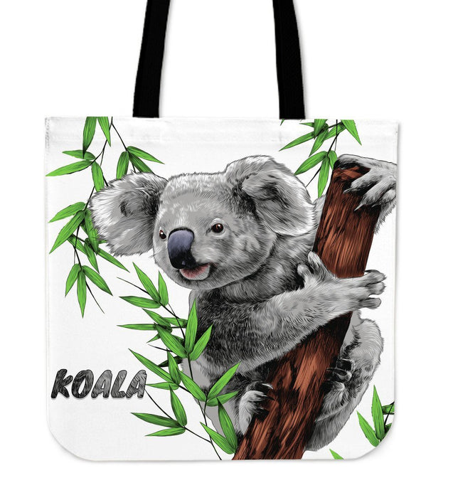 Koala bags - Australia tote bags NN6-TOTE BAGS-HP Arts-White-Vibe Cosy™