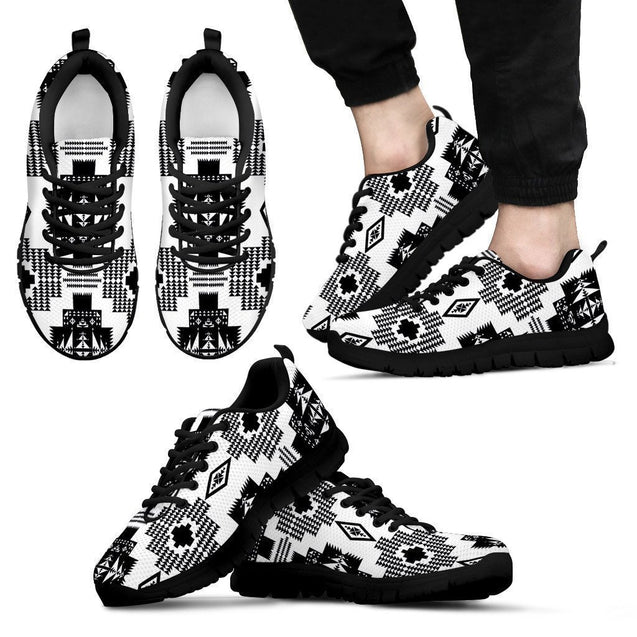 Seven Tribes White and Black Sopo Men's Sneakers-6teenth World™-Men's Sneakers-US5 (EU38)-Vibe Cosy™