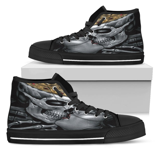 King and Queen Women's High Top Shoe-6teenth Outlet-Womens High Top - Black - King and Queen Women's High Top Shoe black-US5.5 (EU36)-Vibe Cosy™