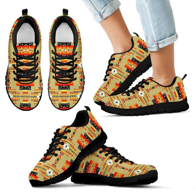 Seven Tribes Tan Kid's Sneakers-6teenth World™-Kid's Sneakers-11 CHILD (EU28)-Vibe Cosy™