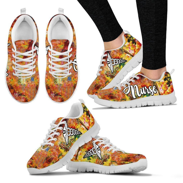 Nurse Art Women's Sneakers-6teenth World™-Women's Sneakers-US5 (EU35)-Vibe Cosy™
