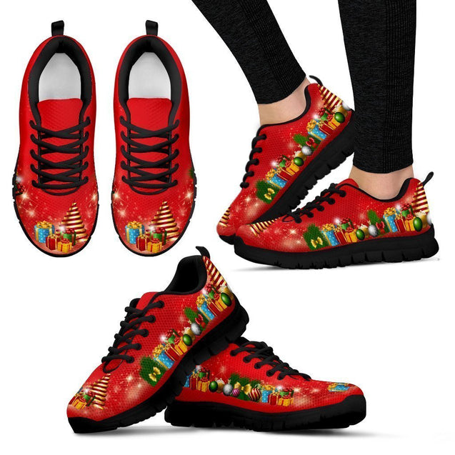 Red Gifts of Christmas Women's Sneakers-6teenth World™-Women's Sneakers-US5 (EU35)-Vibe Cosy™